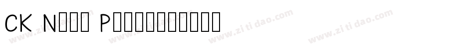 CK Neat Print字体转换